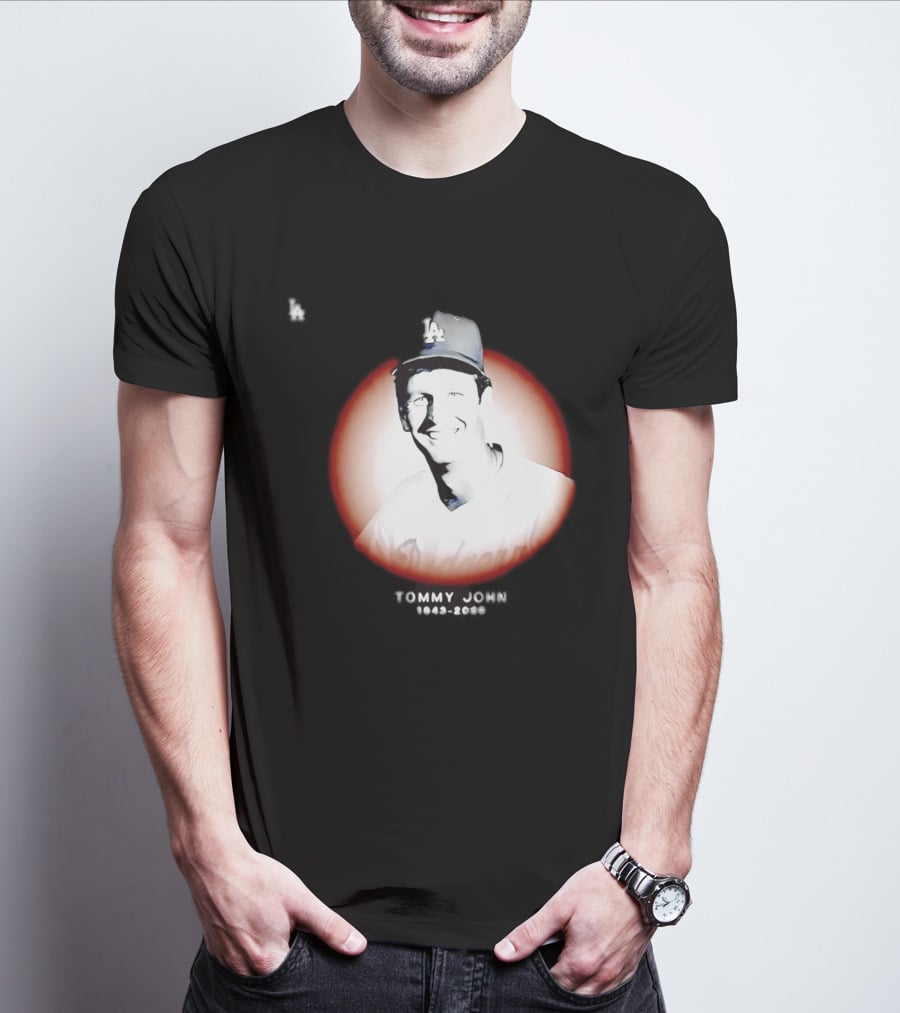 Tommy John 1943 2026 Memorial Baseball LA Dodgers T-Shirt