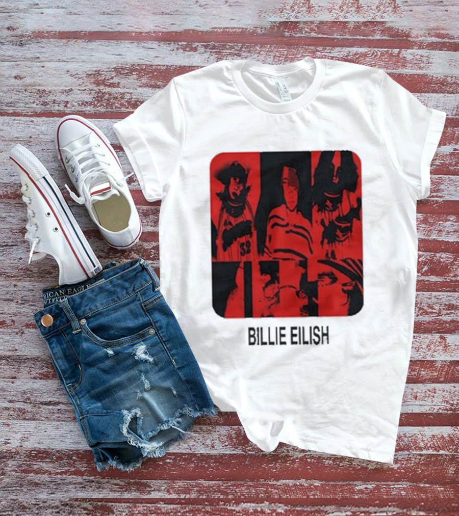 Billie Eilish Thermal Be Collage Photo T-Shirt