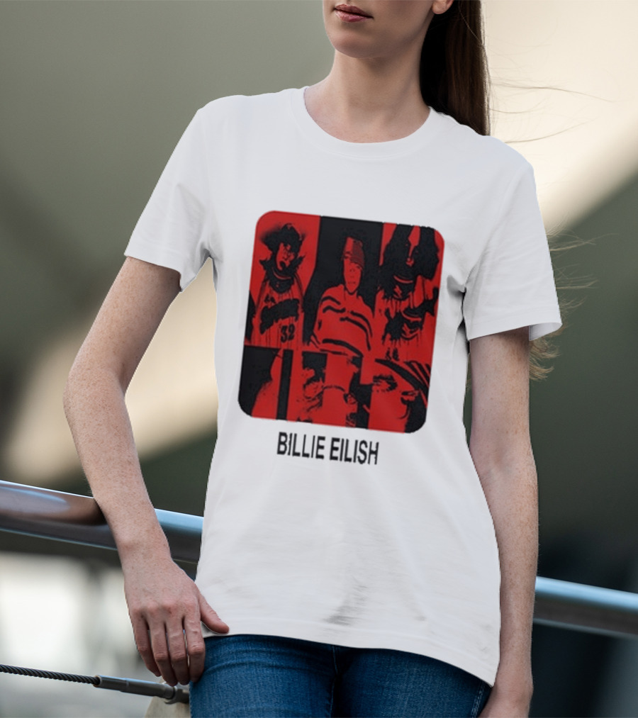 Billie Eilish Thermal Be Collage Photo T-Shirt