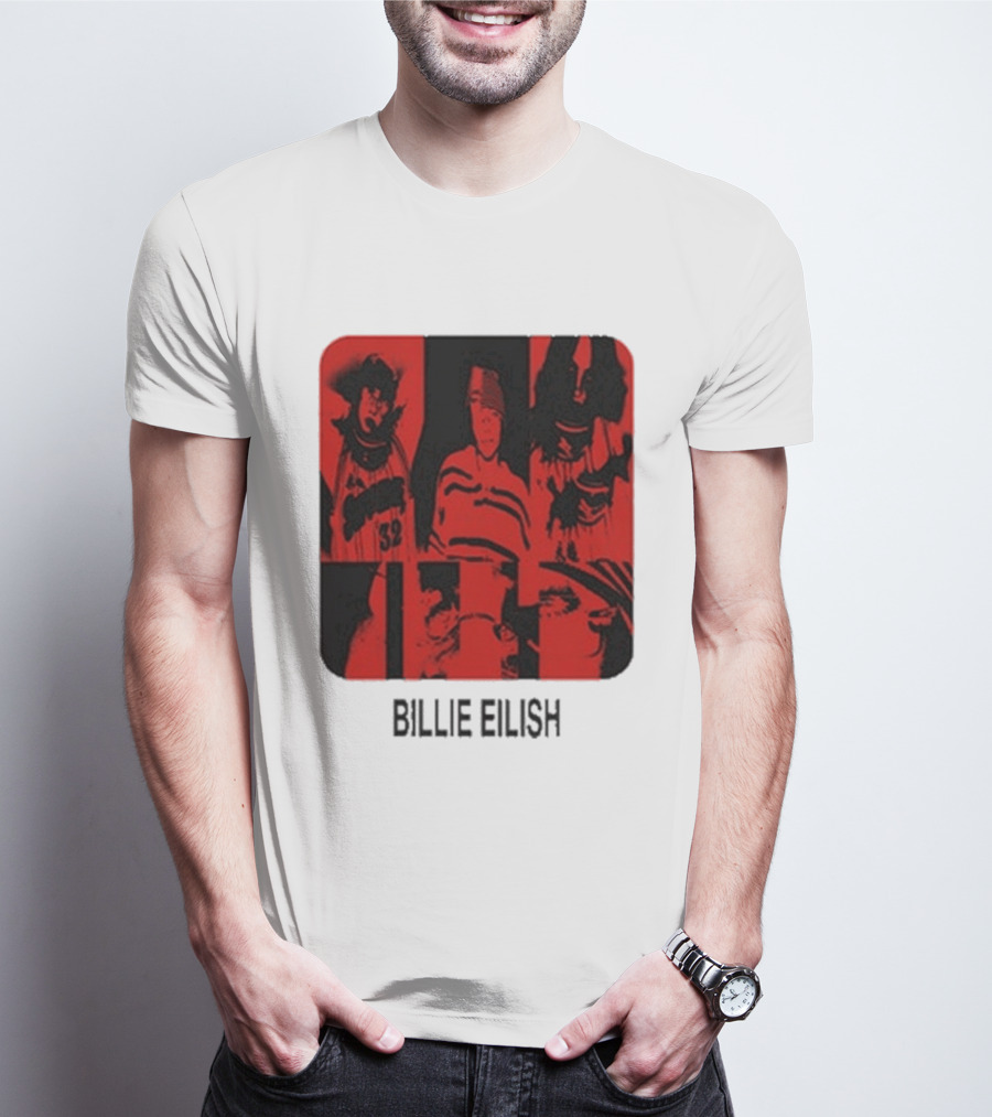 Billie Eilish Thermal Be Collage Photo T-Shirt