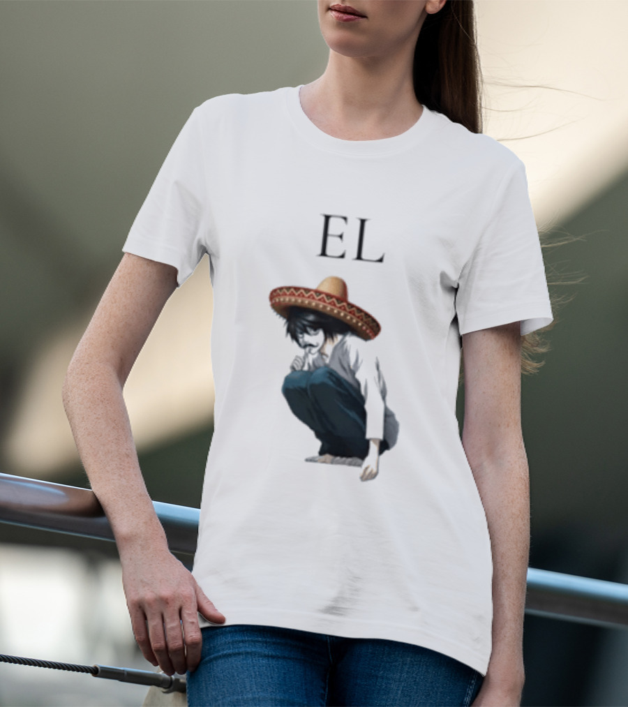 El L Death Note Mariachi Sombrero T-Shirt