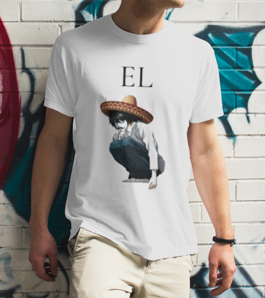 El L Death Note Mariachi Sombrero T-Shirt