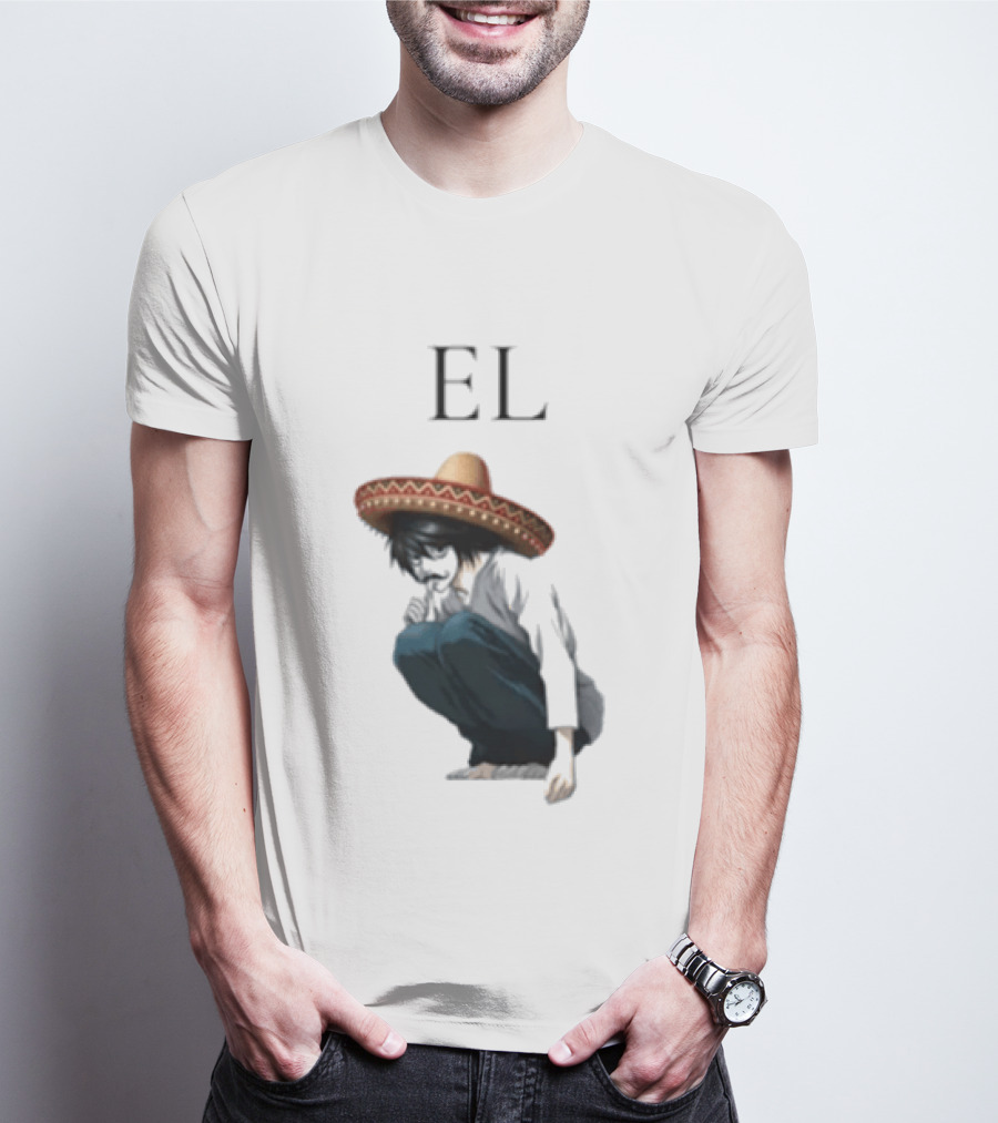 El L Death Note Mariachi Sombrero T-Shirt