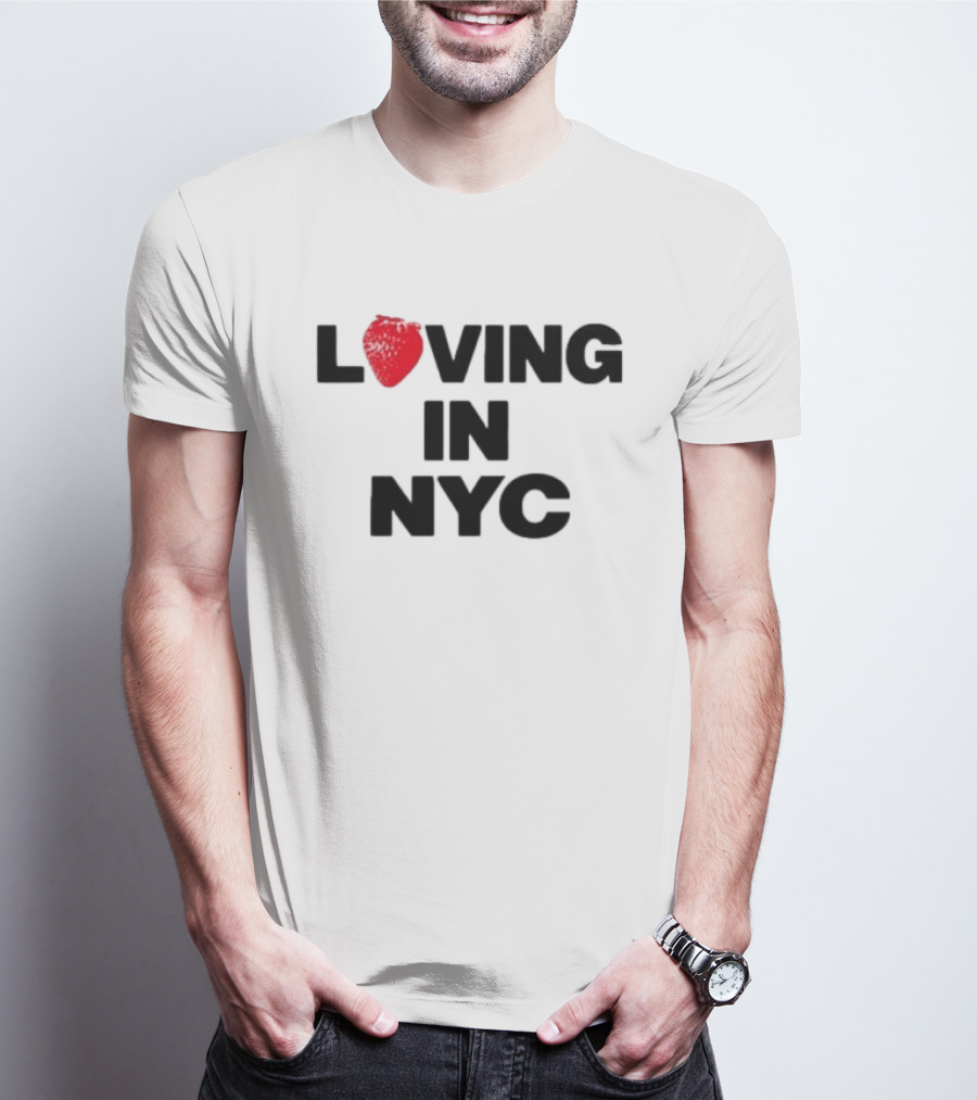 Olivia Dean Loving In NYC Tour 2026 Strawberry Heart Edition T-Shirt