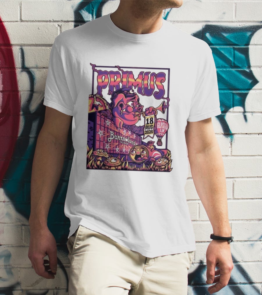 Barrowland Ballroom Primus Concert August 18 2026 Glasgow UK Animated Music Event T-Shirt