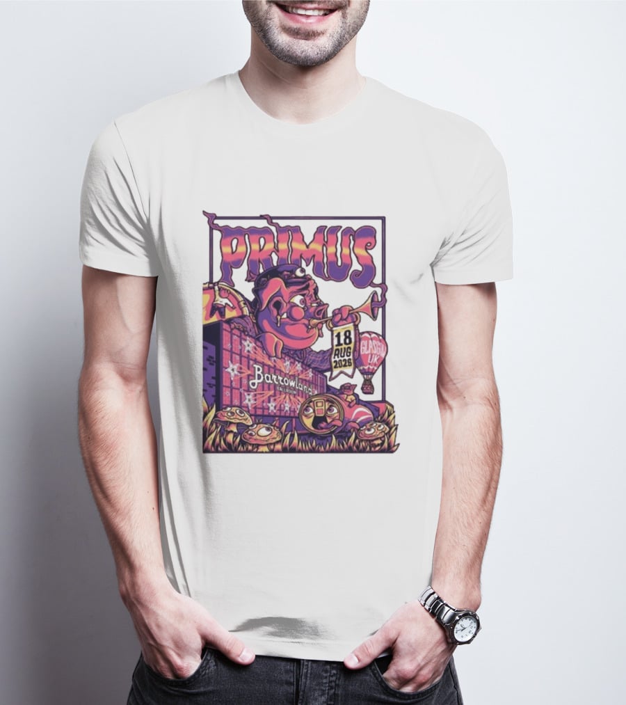 Barrowland Ballroom Primus Concert August 18 2026 Glasgow UK Animated Music Event T-Shirt