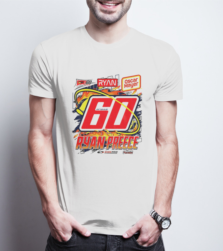 Ryan Preece NASCAR 60 Oscar Mayer Racing Sport McWills T-Shirt