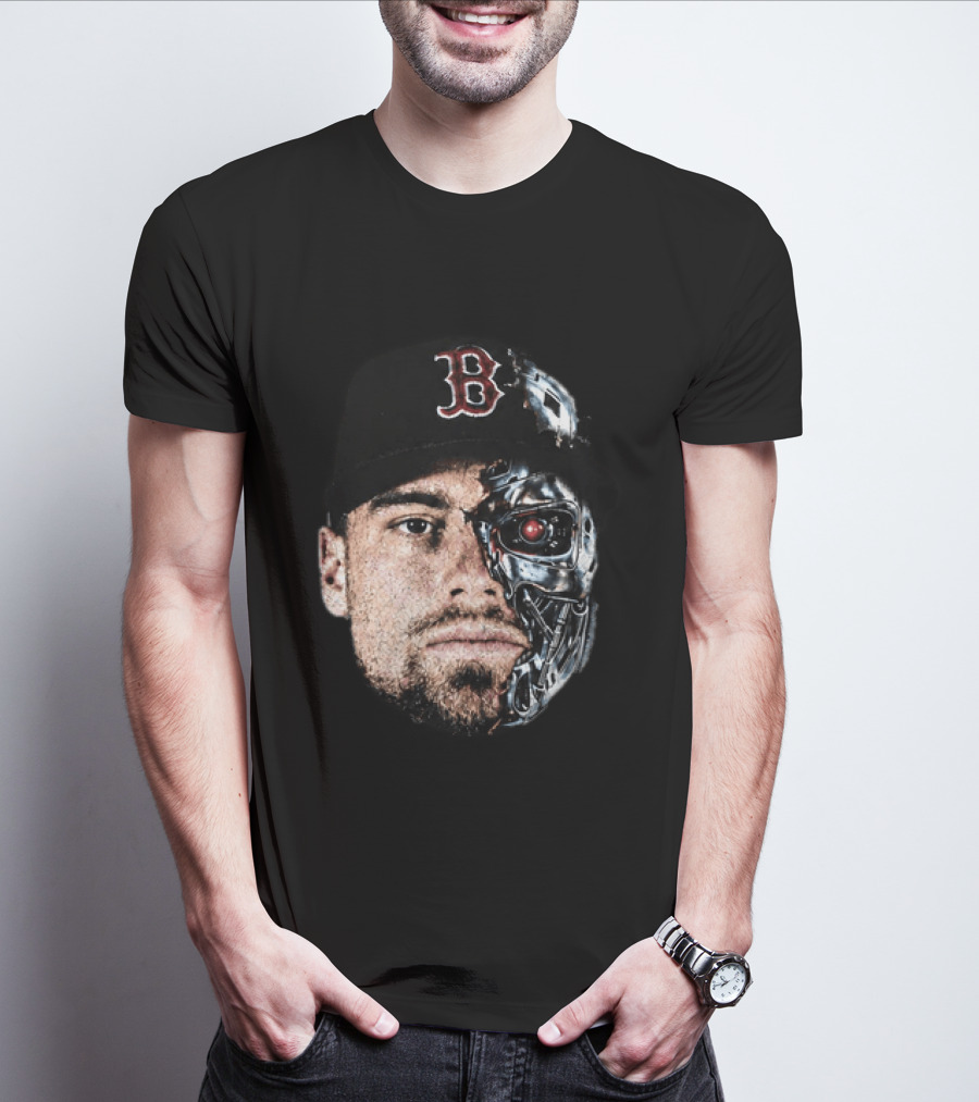 Caleb Durbin Terminator Face Boston Cap Robo Fusion T-Shirt