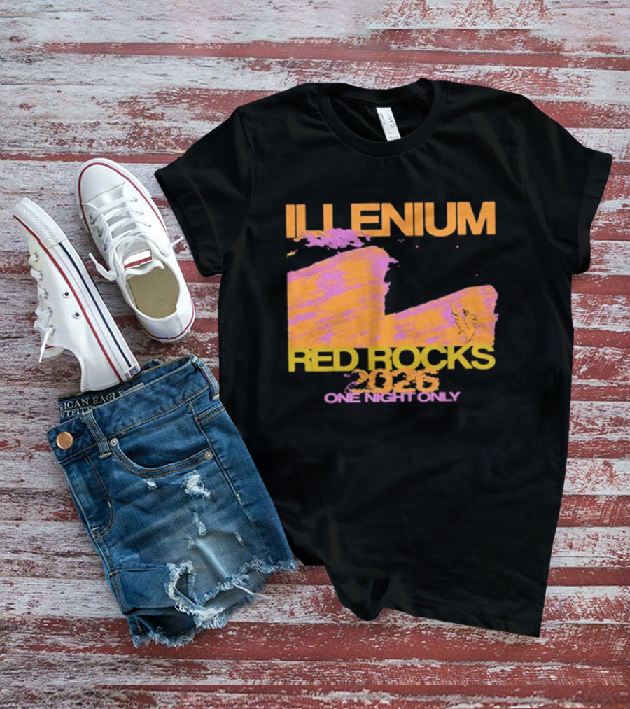ILLENIUM Red Rocks 2026 One Night Only Event August 19 T-Shirt
