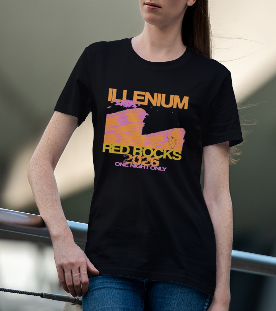 ILLENIUM Red Rocks 2026 One Night Only Event August 19 T-Shirt