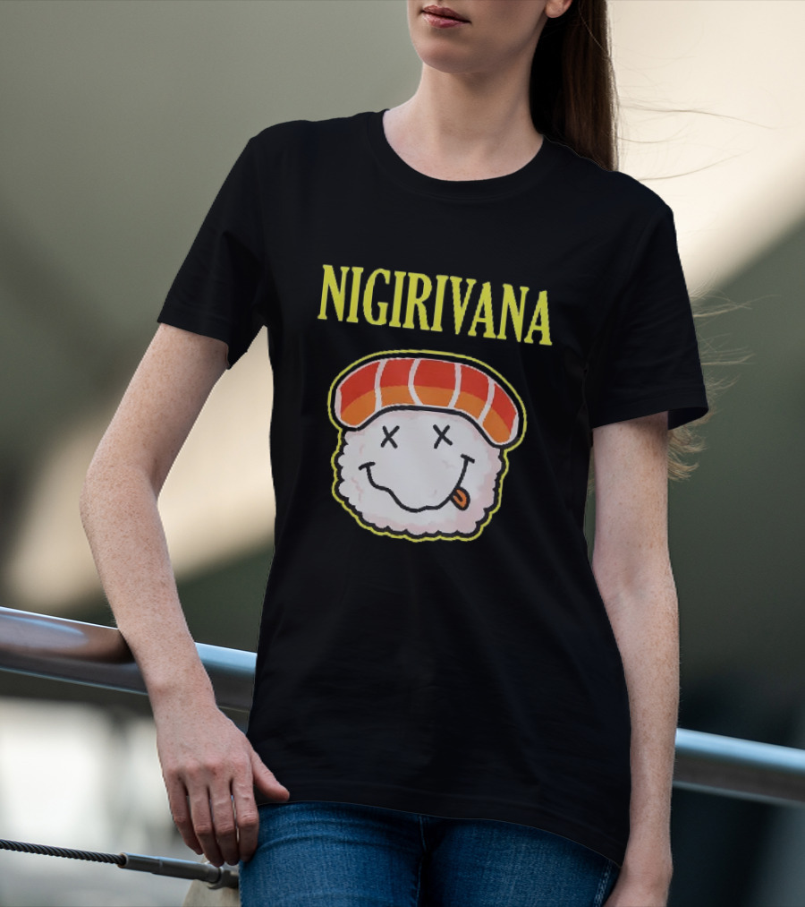 Nigirivana Sushi Nigiri Smile Face T-Shirt
