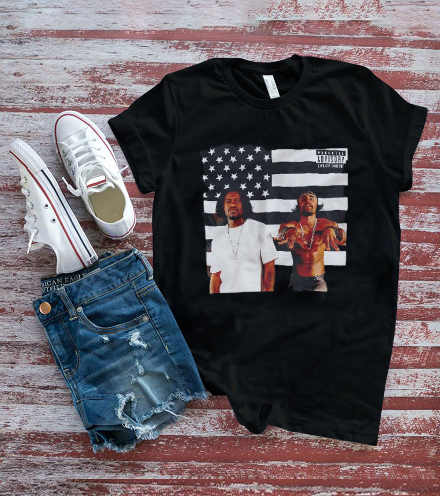 OutKirk Kirk X Floyd American Flag Explicit Content T-Shirt