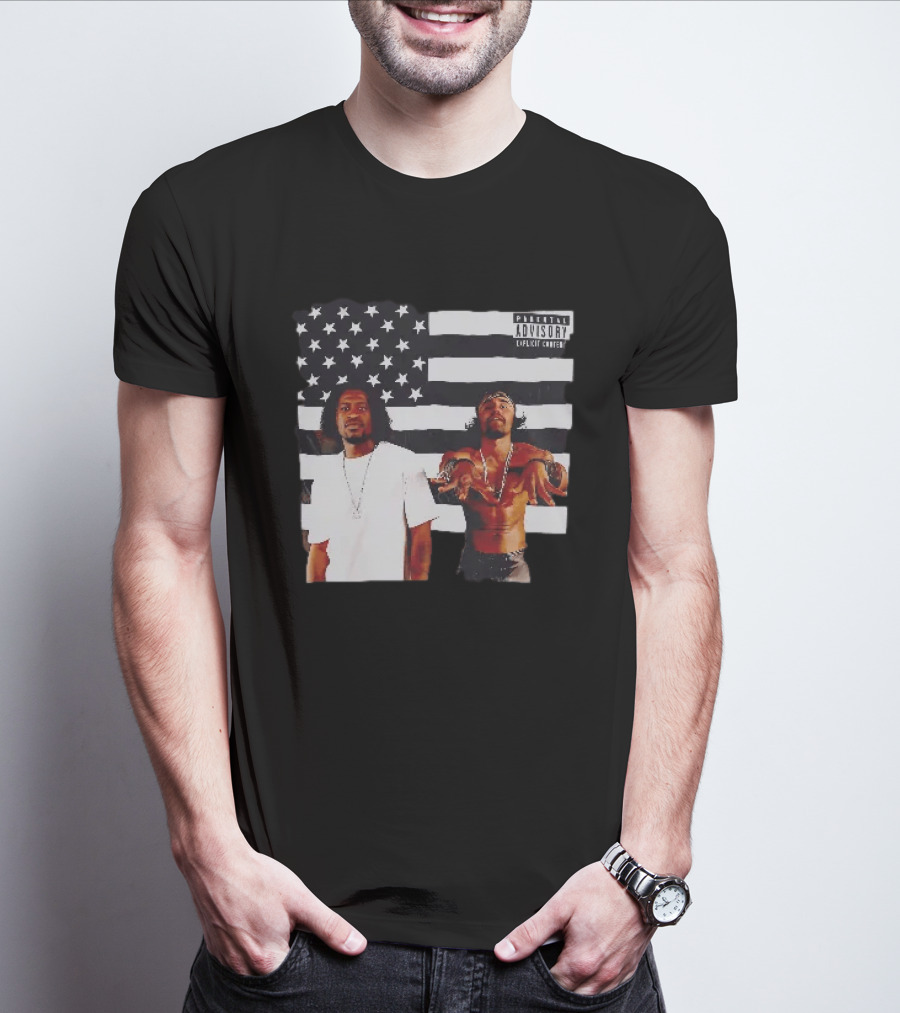 OutKirk Kirk X Floyd American Flag Explicit Content T-Shirt
