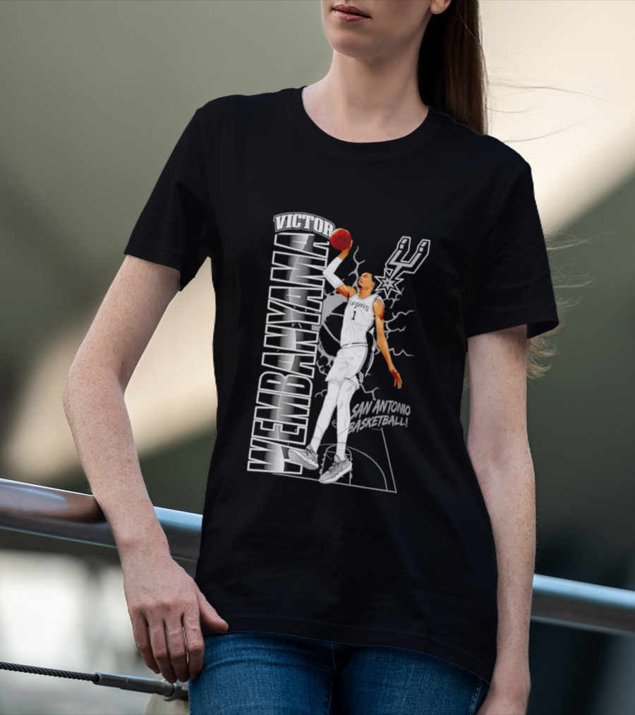 San Antonio Spurs Victor Wembanyama Basketball T-Shirt