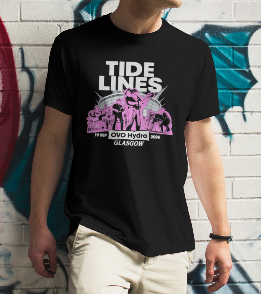 Tide Lines Live OVO Hydro September 19 2026 Glasgow Event T-Shirt