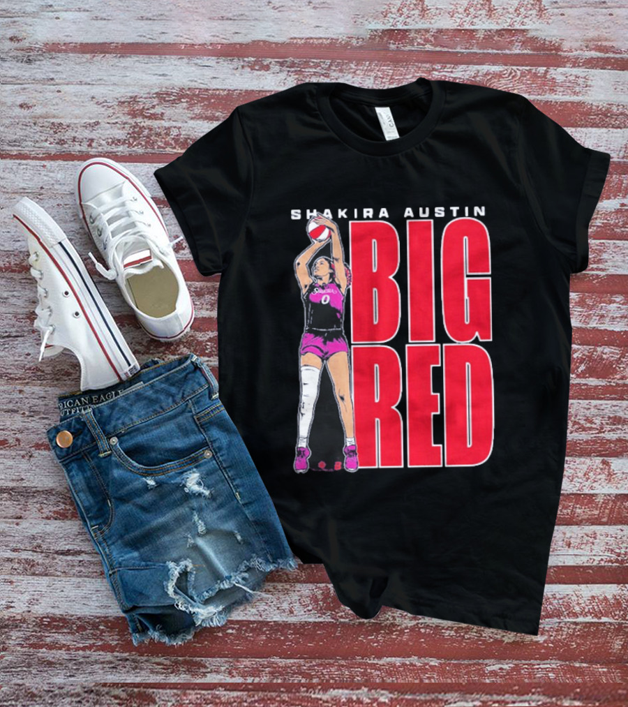 Shakira Austin Big Red Basketball Player T-Shirt