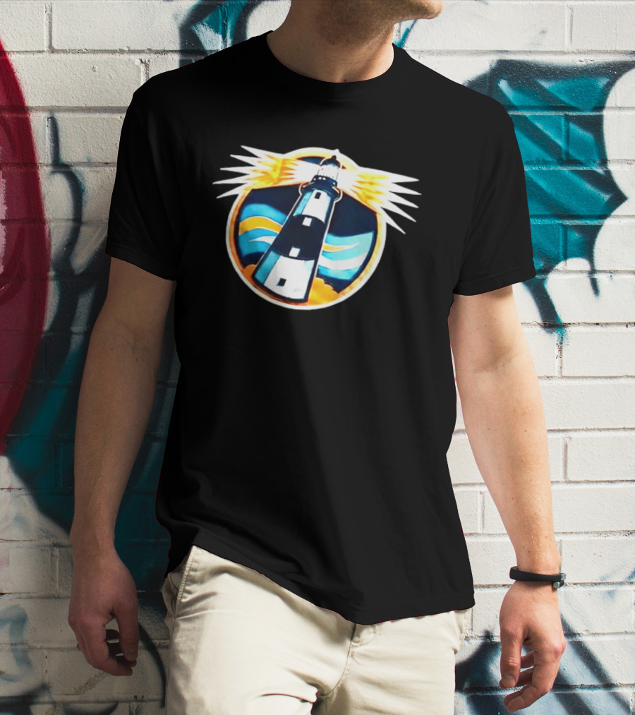 New York Islanders Navy Lighthouse буккаịt Sports Realistic Team Concept T-Shirt