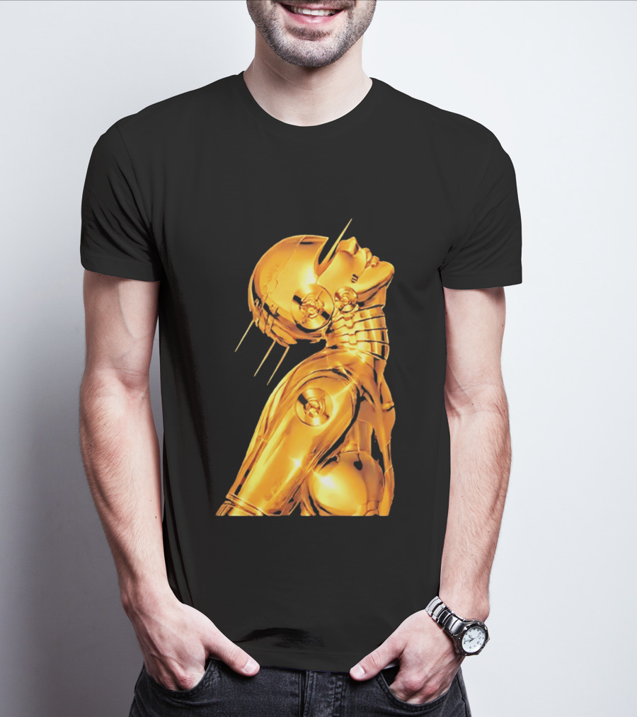 The Weeknd Echoes Of Silence Golden Futuristic Robot T-Shirt