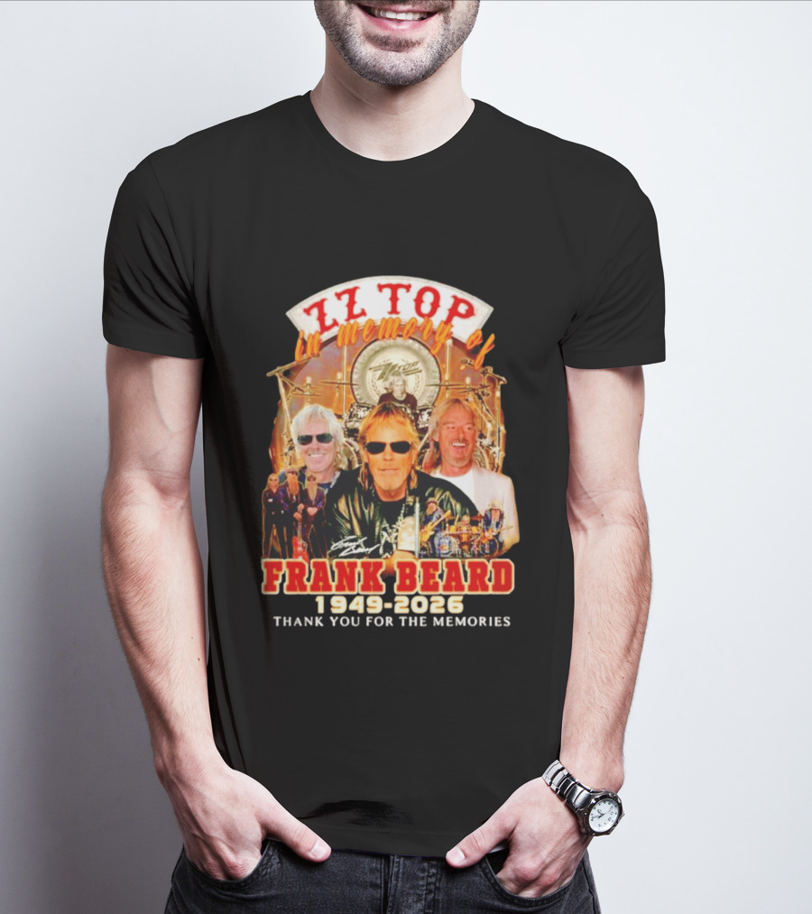 ZZ Top Frank Beard 1949 2026 In Memory Thank You For The Memories T-Shirt
