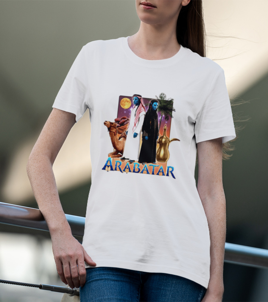 ARABATAR Fantasy Characters With Camel Dates Kettle Palm Moon T-Shirt