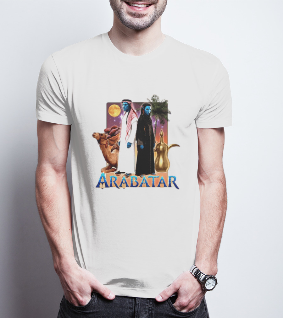 ARABATAR Fantasy Characters With Camel Dates Kettle Palm Moon T-Shirt