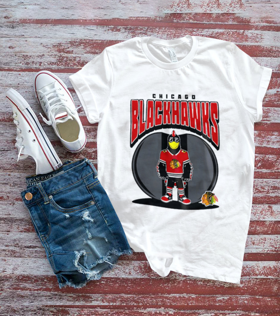 Chicago Blackhawks Mania NHL 2026 Mascot Hockey Fan Gear T-Shirt