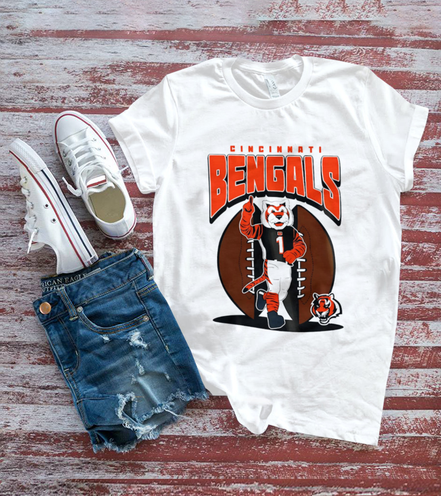 Cincinnati Bengals Tiger Mascot Football Fan Mania 2026 T-Shirt