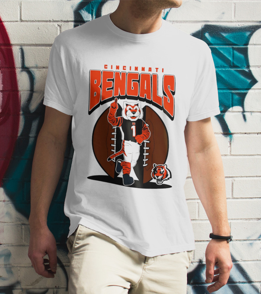 Cincinnati Bengals Tiger Mascot Football Fan Mania 2026 T-Shirt