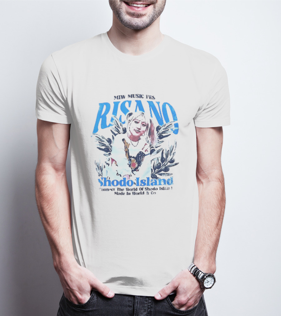 MTW Music Presents Risano Blonde Woman Pigtails Connect Shodo Island Made In World And Co T-Shirt