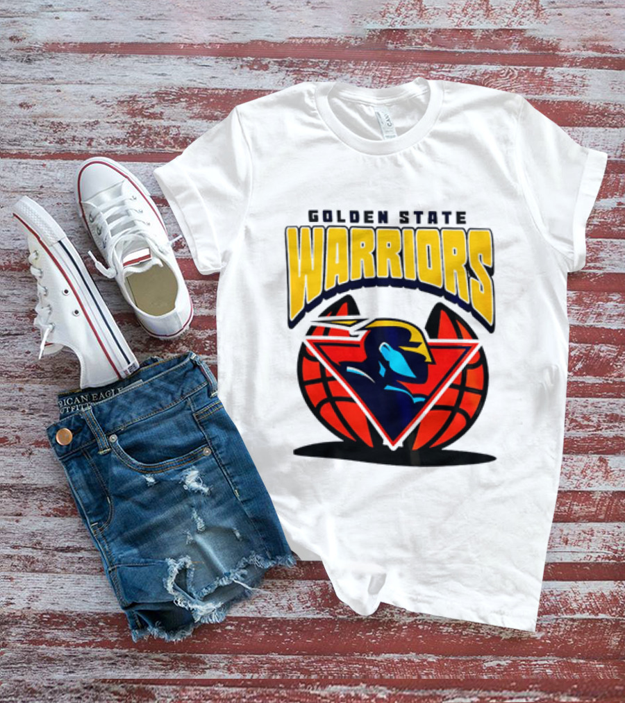Golden State Warriors NBA 2026 Mania Retro Logo Basketball T-Shirt