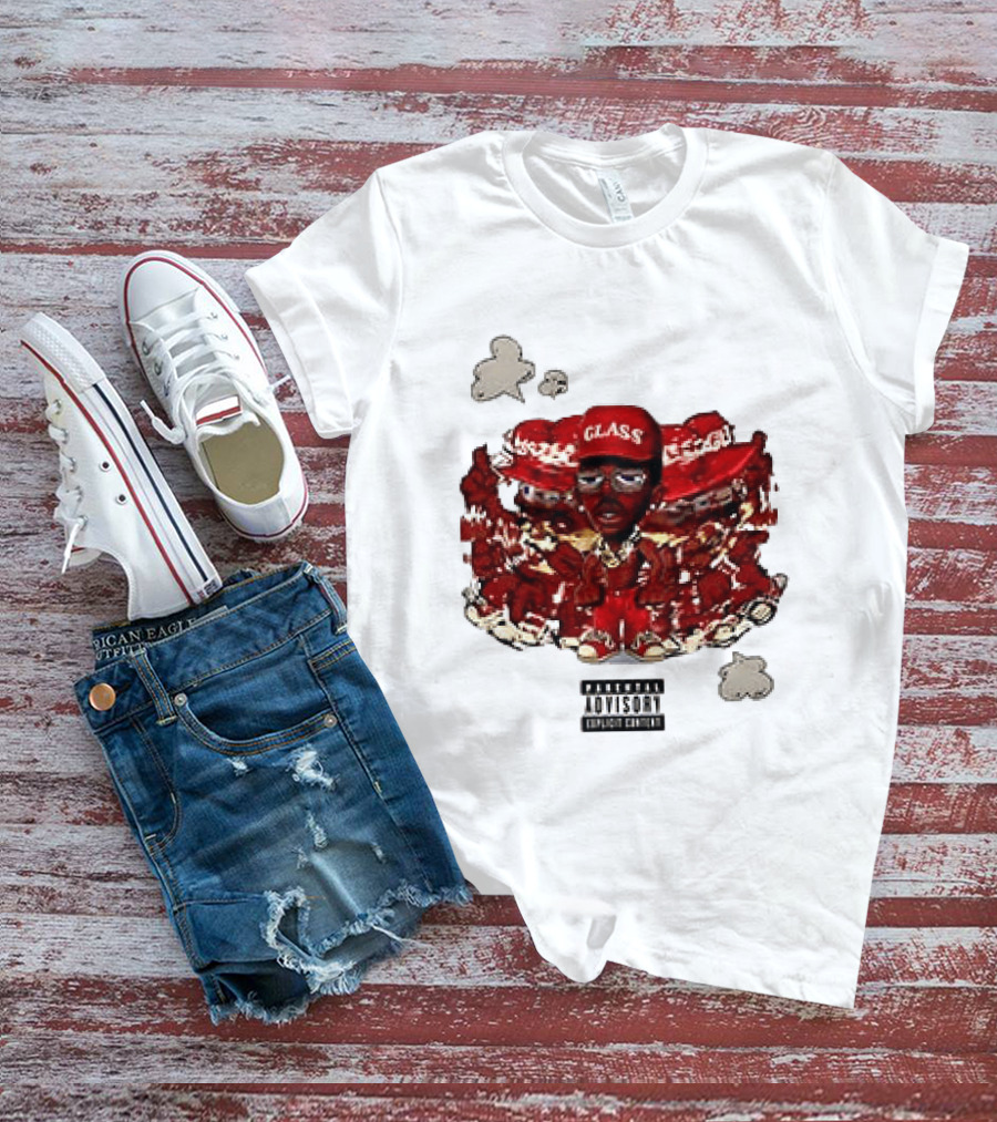 Parental Advisory Explicit Content Tyler The Creator Glass Red Hat T-Shirt