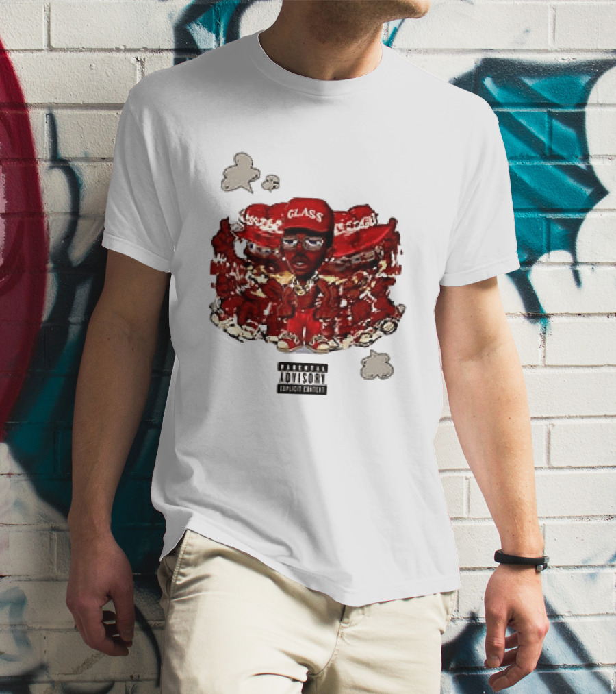 Parental Advisory Explicit Content Tyler The Creator Glass Red Hat T-Shirt