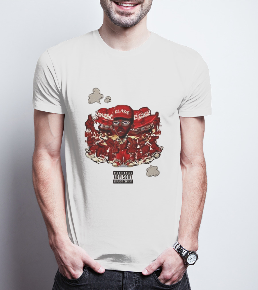 Parental Advisory Explicit Content Tyler The Creator Glass Red Hat T-Shirt