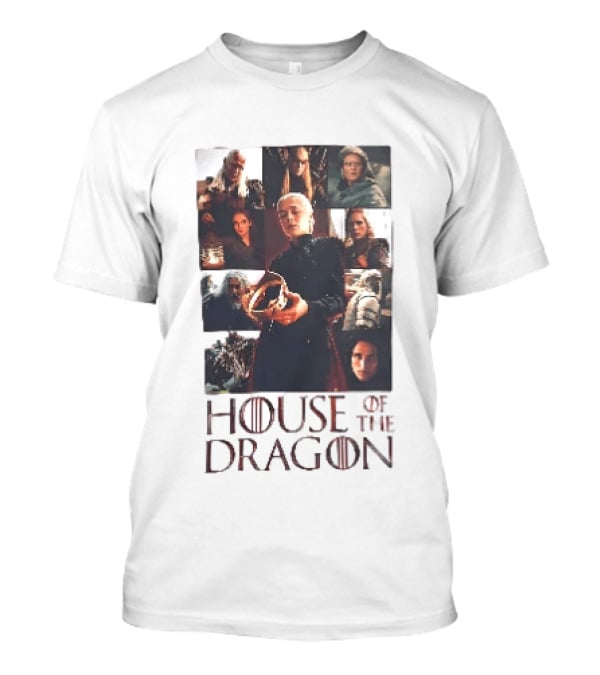 House Of The Dragon Rhaenyra Targaryen Characters Collage T-Shirt