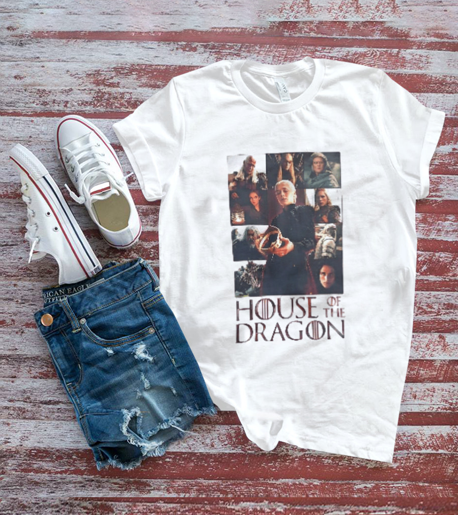 House Of The Dragon Rhaenyra Targaryen Characters Collage T-Shirt
