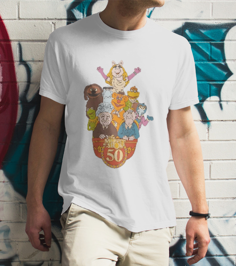 The Muppet Show Anniversary 50 Iconic Characters Celebration T-Shirt