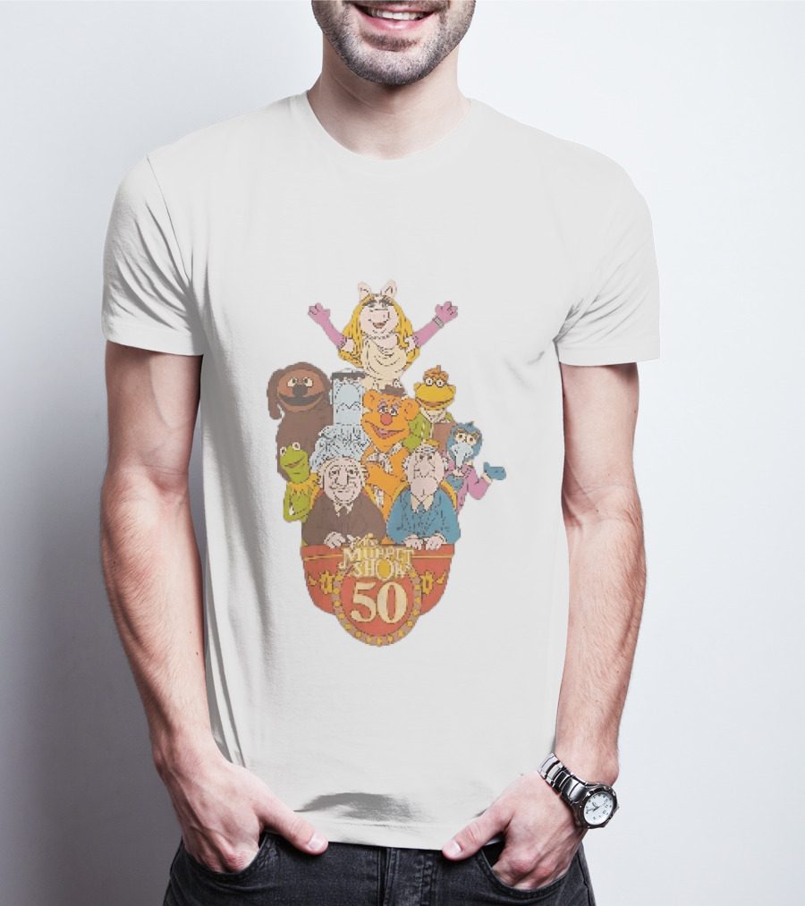 The Muppet Show Anniversary 50 Iconic Characters Celebration T-Shirt
