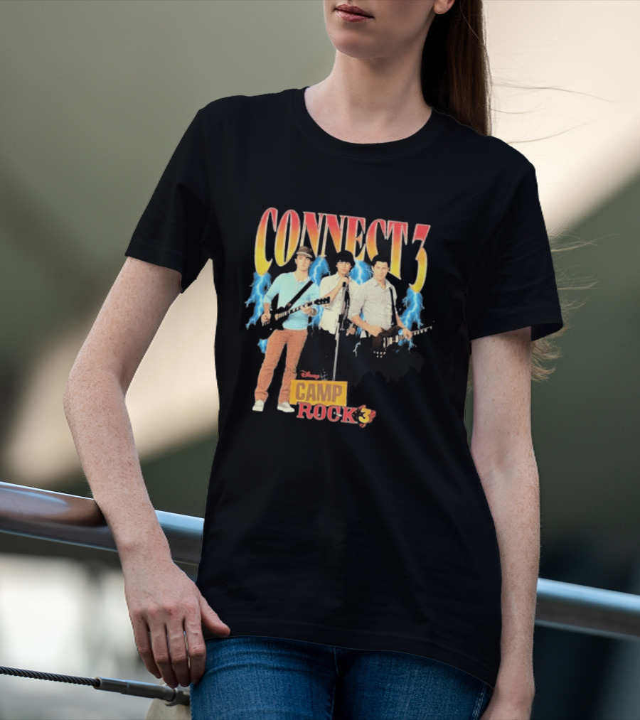 Disney Camp Rock 3 Connect 3 Band Jonas Brothers T-Shirt