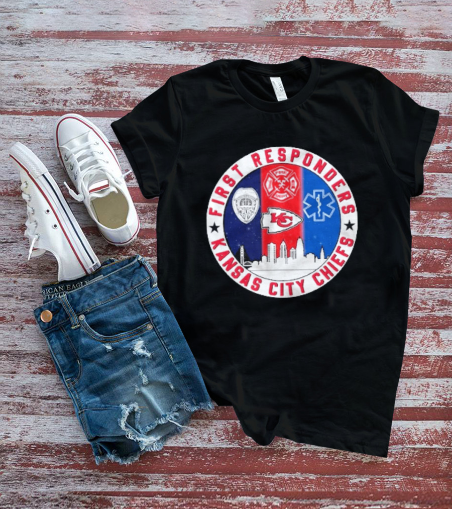 Kansas City Chiefs First Responders 9.11 Never Forget T-Shirt