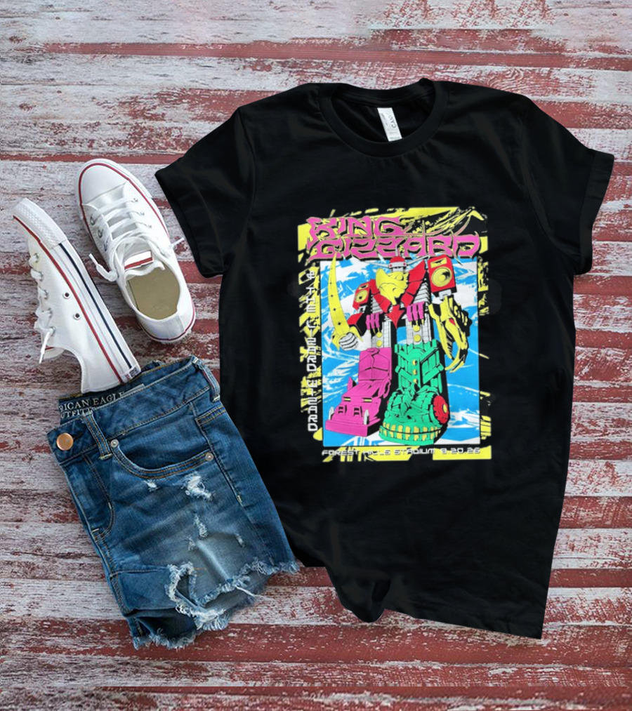 King Gizzard And The Lizard Wizard Queens New York 2026 Forest Hills Stadium August 20 Robot T-Shirt