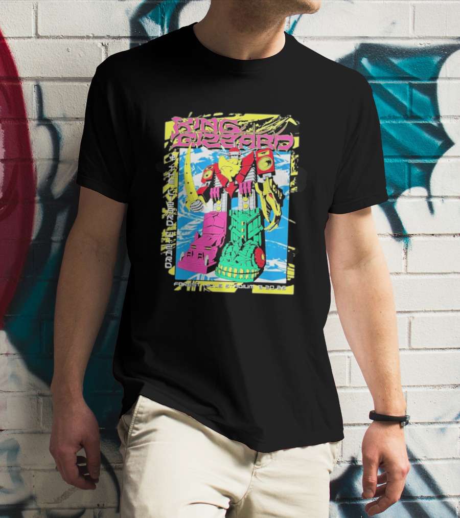 King Gizzard And The Lizard Wizard Queens New York 2026 Forest Hills Stadium August 20 Robot T-Shirt