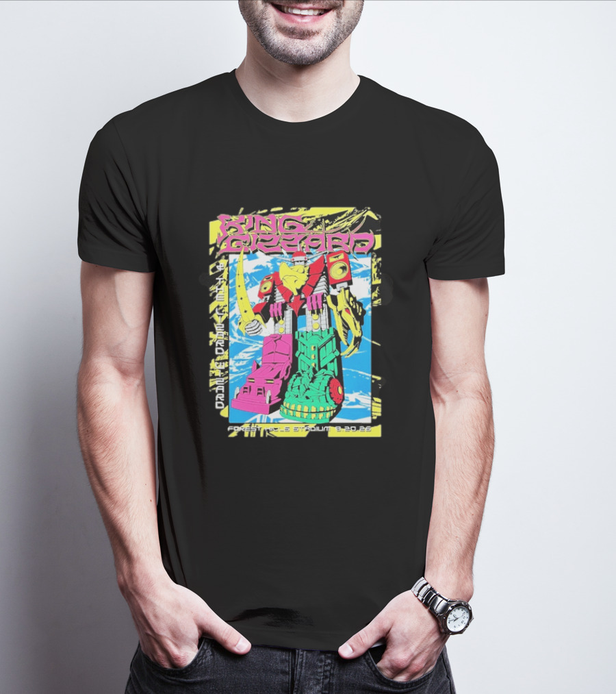 King Gizzard And The Lizard Wizard Queens New York 2026 Forest Hills Stadium August 20 Robot T-Shirt