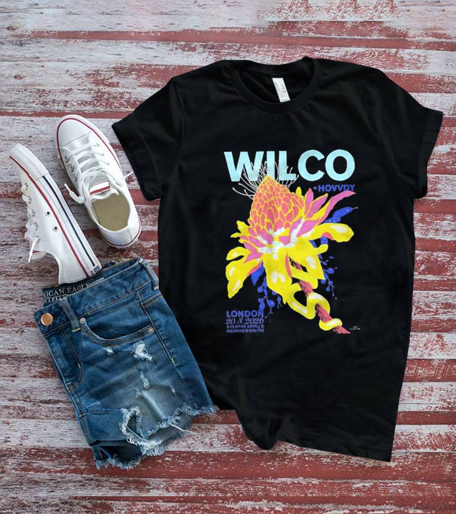 Wilco London UK Eventim Apollo Hammersmith August 20 2026 Featuring Hovvdy T-Shirt