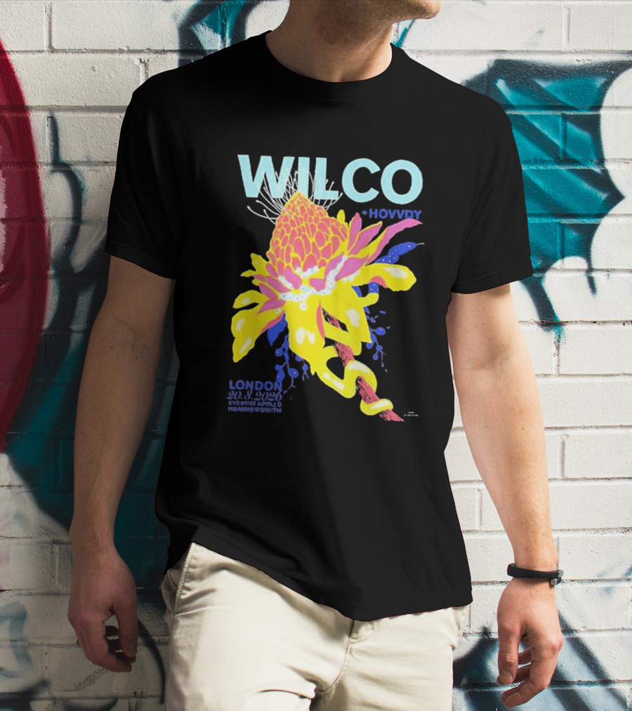 Wilco London UK Eventim Apollo Hammersmith August 20 2026 Featuring Hovvdy T-Shirt