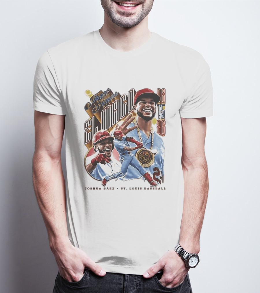 Joshua Baez El Mago 08 15 26 St Louis Baseball T-Shirt