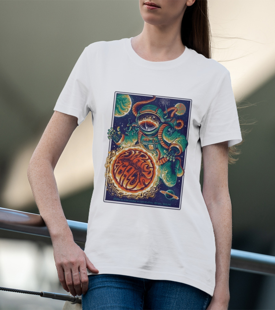 Dirty Heads Cosmic Astronaut Tour The Woodlands TX 8 23 2026 Psychedelic Space Adventure T-Shirt