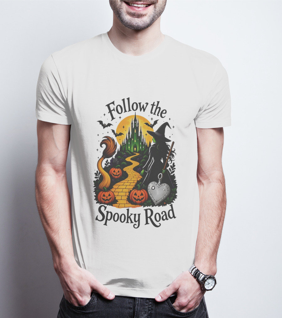 Follow The Spooky Road Wizard Of Oz Halloween Witch 2026 T-Shirt