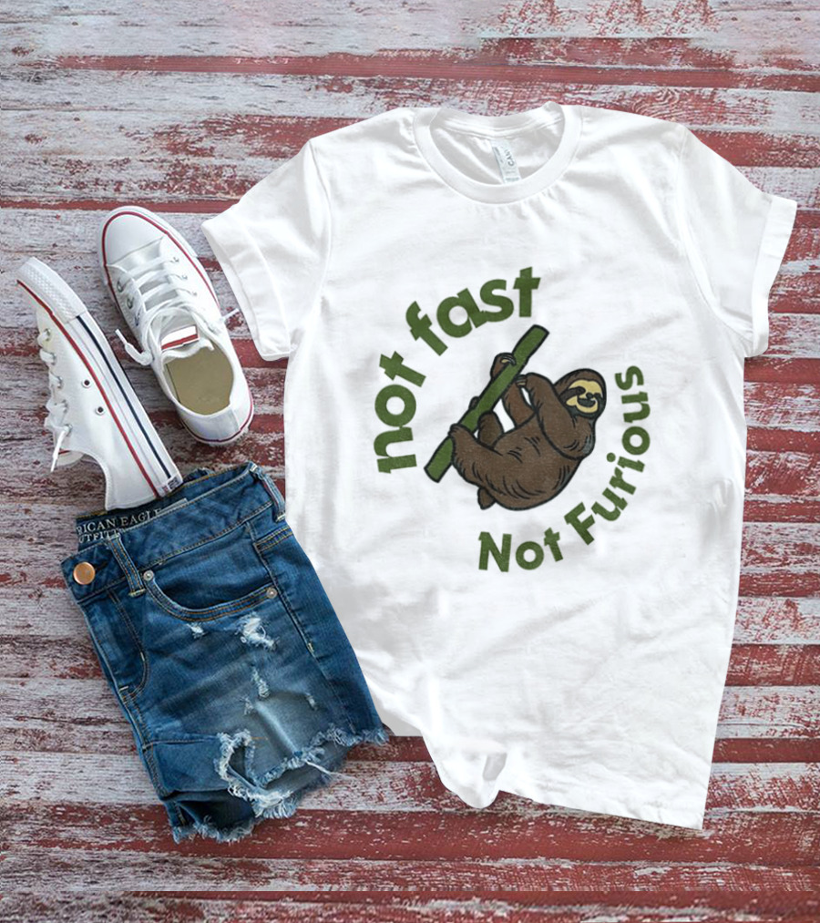 Not Fast Not Furious Sloth Climbing T-Shirt