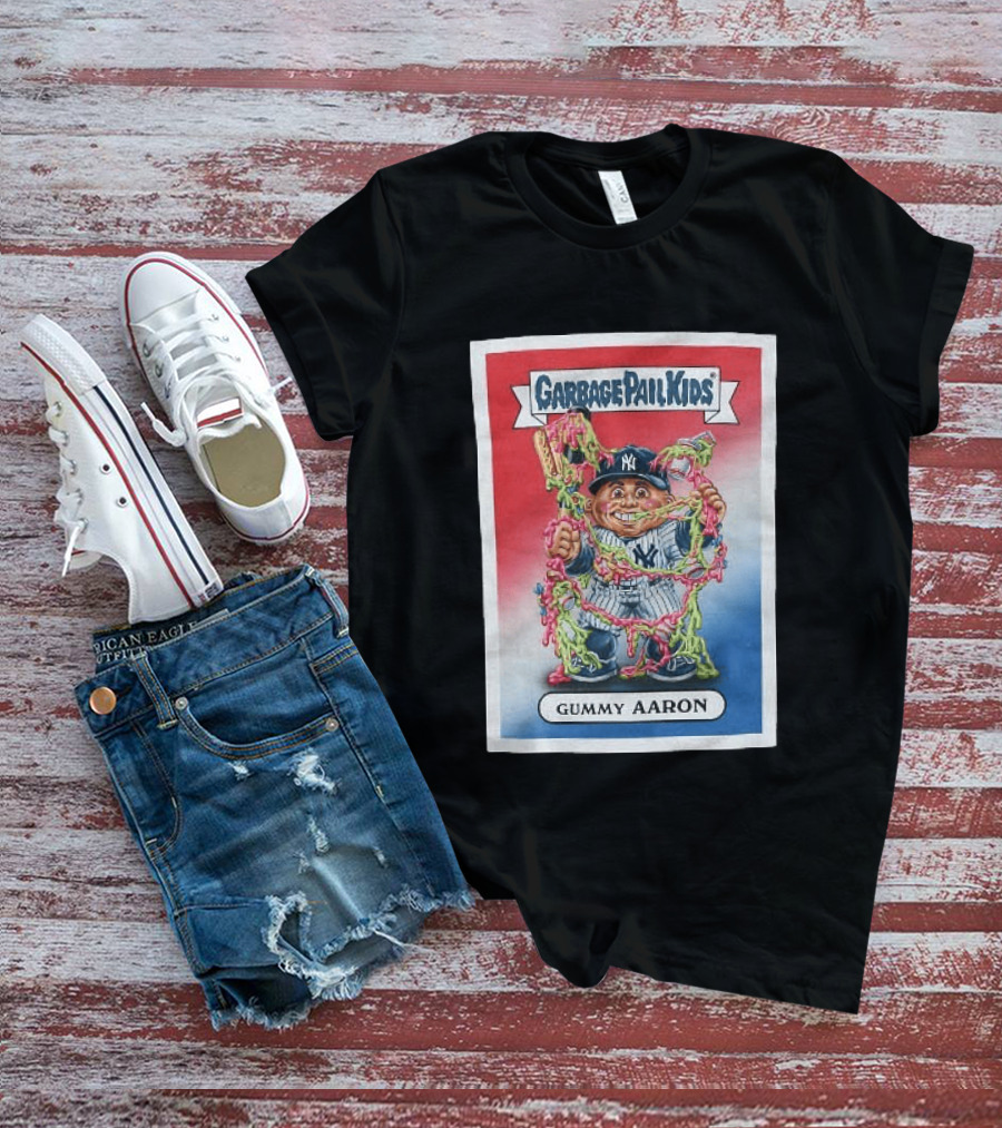 Garbage Pail Kids New York Yankees Gummy Aaron MLB Collaboration T-Shirt