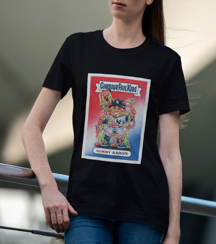 Garbage Pail Kids New York Yankees Gummy Aaron MLB Collaboration T-Shirt